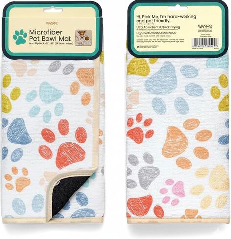 Paw Prints Pet Bowl Mat in Kuwait