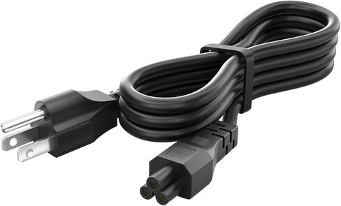 4FT Laptop Power Cord, C5 Mickey Mouse Power Cord, 3 Prong Replacement Cord Compatible with Dell, HP, Samsung, Acer, Lenovo, Asus, Toshiba Computer, Monitor, Projector, Scooter Power Cable, 1Pack in Saudi Arabia