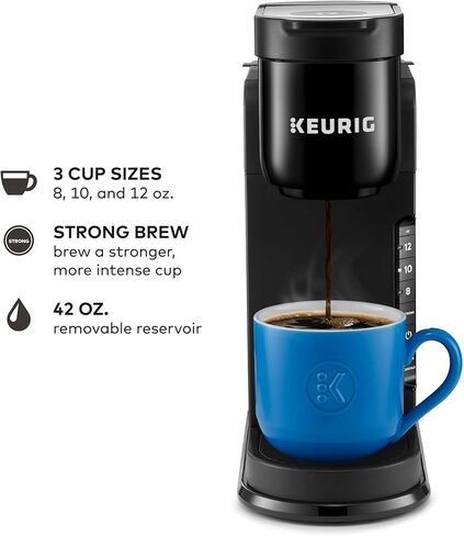 ماكينة صنع القهوة Keurig K-Express، ماكينة تحضير القهوة ذات الخدمة الفردية K-Cup، أسود (متجدد) in Kuwait