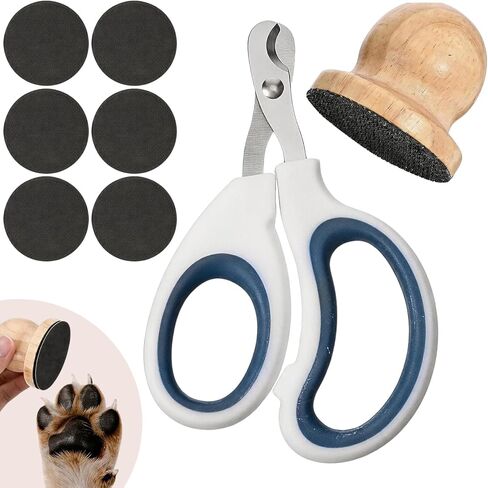 Dog Nail File, Manual Dog Nail Filer, Nail File for Dogs, 8 Pcs Portable Dog Nail File Board Set, Professional Pet Nail Grooming Kit with Comfortable Grip for All Dogs in Kuwait