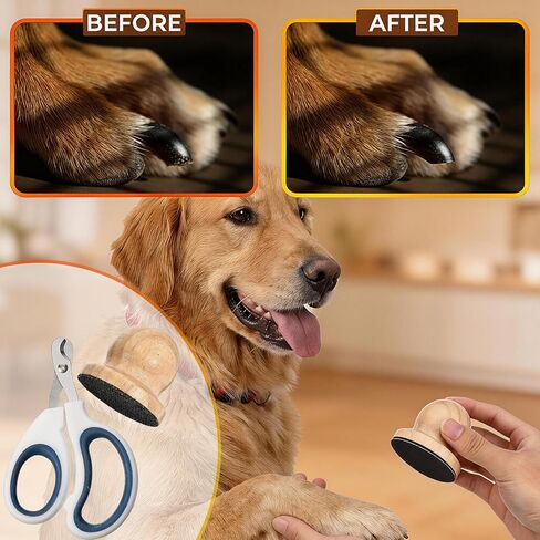 Dog Nail File, Manual Dog Nail Filer, Nail File for Dogs, 8 Pcs Portable Dog Nail File Board Set, Professional Pet Nail Grooming Kit with Comfortable Grip for All Dogs in Kuwait