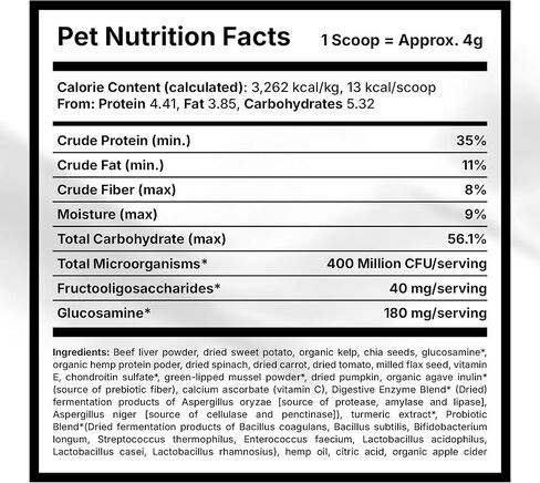 Mobility Gold Dog Broth Powder - Hip & Joint Superfood – Dry Dog Food Gravy Topper or Liquid Broth – Beef Liver, Glucosamine, Chondroitin and Natural Ingredients – 30 Scoop Pack in Kuwait