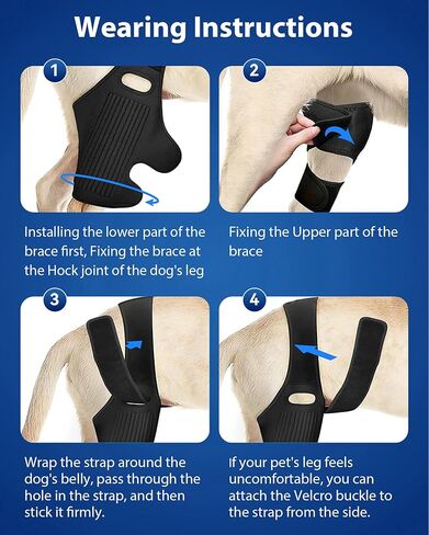 Dog Knee Brace, Dog ACL Brace for Front Torn and Back Hind Rear Legs ACL Tear, Knee in Kuwait