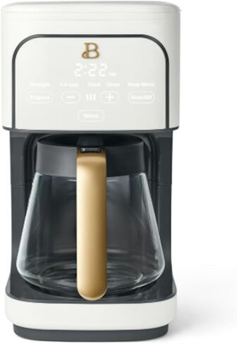 Beautiful 12-Cup Programmable Drip Coffee Maker by Drew Barrymore (White) in Kuwait