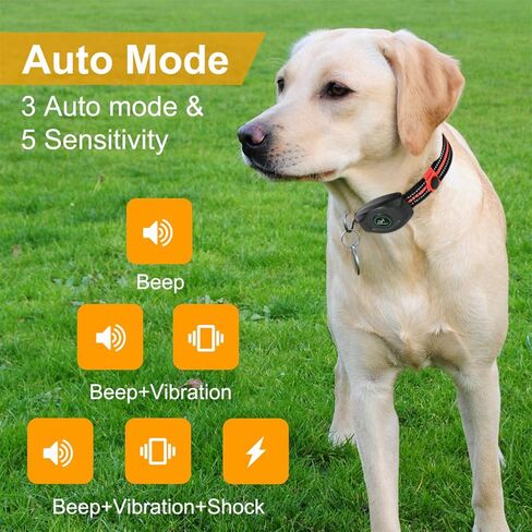 2 in 1 Dog Shock Collar - Bark Collar with Remote, w/3 Remote Training Modes, Beep, Vibration 1300Ft Dog Training Collar for for Small Medium Large Dogs (Red) in Kuwait
