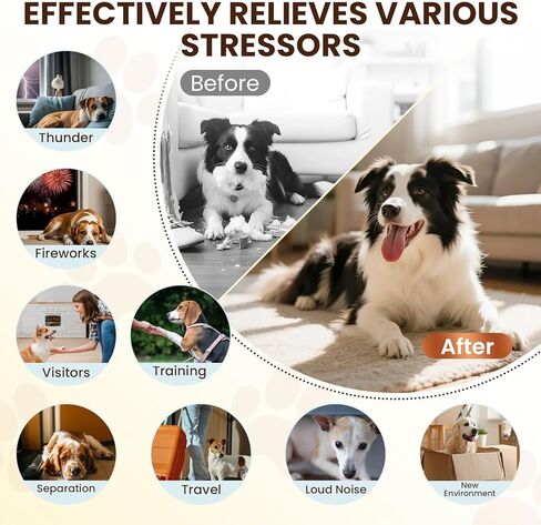 Dog Pheromones Calming Diffuser to Calm Dogs 11 IN 1 Kit (3 Diffusers+5 Refills+3 Collars) Pheromone Plug In for Stress Barking Pee Accidents Chewing Aggression Separation Anxiety Relief(Odorless) in Kuwait
