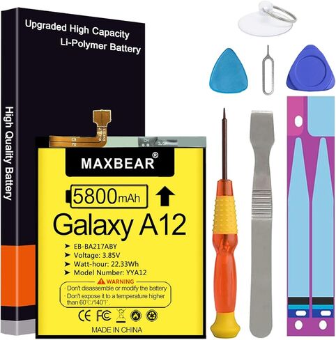 Galaxy A32 Battery, (Upgraded) MAXBEAR 5500mAh 3.85V Li-Polymer Replacement Battery EB-BA315ABY for Samsung Galaxy Galaxy A31 / Galaxy A32 SM-A326U (Not fit for Galaxy A32 5G) with Repair Tool Kit in Kuwait