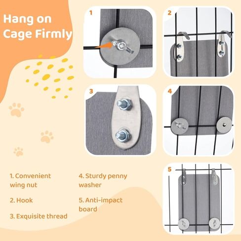 BOSREROY 7.9 Inch Bird Cage Mirror with Perch Stand Wind Bell Interactive Parrot Cage Toy for Parakeets Cockatoos Cockatiels Conures Lovebirds and Canaries in Kuwait