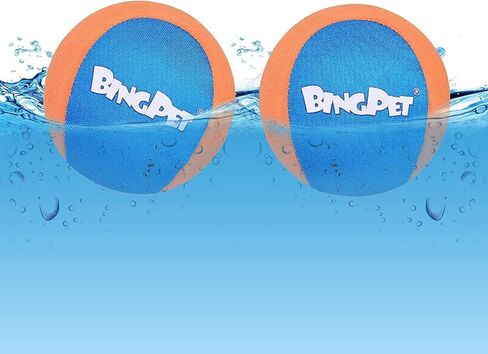 BINGPET Dog Pool Toy Floating Balls, 2 Pcs Dog Water Ball for Summer Swimming Bouncing Ball Pool Toys, Interactive Soft Dog Chew Balls for Small and Medium Dogs in Saudi Arabia