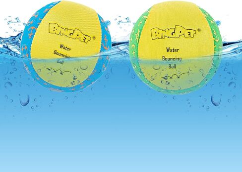 BINGPET Dog Pool Toy Floating Balls, 2 Pcs Dog Water Ball for Summer Swimming Bouncing Ball Pool Toys, Interactive Soft Dog Chew Balls for Small and Medium Dogs in Saudi Arabia