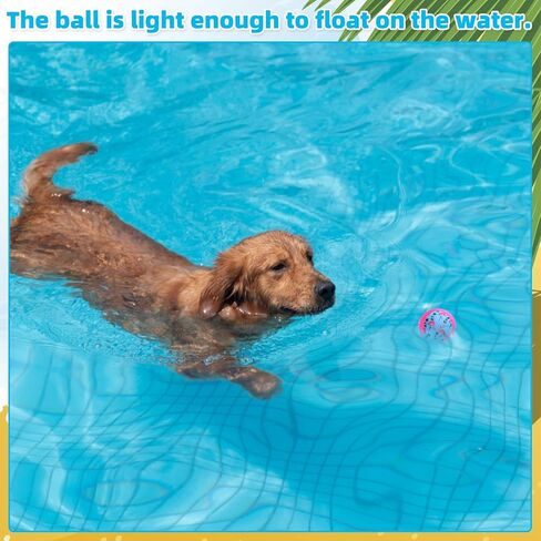 BINGPET Dog Pool Toy Floating Balls, 2 Pcs Dog Water Ball for Summer Swimming Bouncing Ball Pool Toys, Interactive Soft Dog Chew Balls for Small and Medium Dogs in Saudi Arabia