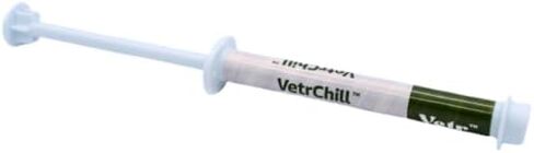 جل VetrChill المهدئ للخيول - مكمل فموي بنكهة التفاح مع الثيانين والميلاتونين - يدعم الاسترخاء والتركيز - أنبوب واحد - تم تركيبه بواسطة طبيب بيطري في الولايات المتحدة الأمريكية in Kuwait