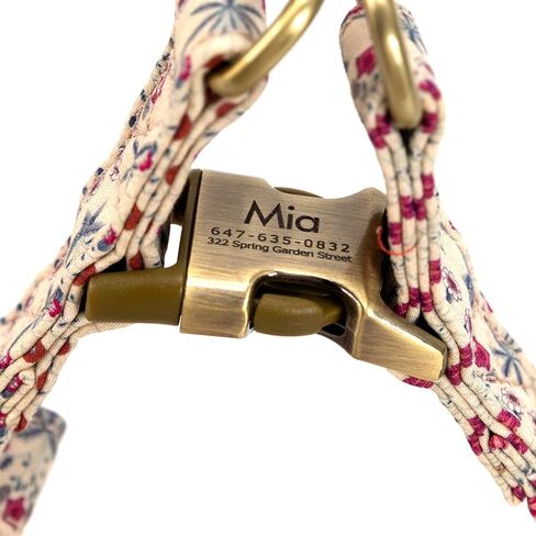 Angie and Allie Organic Cotton Personalized Step in Dog Harness,Custom Dog Halter Vests,Adjustable No Pull Canine Halter Harness for Small Medium Large Dogs in Kuwait