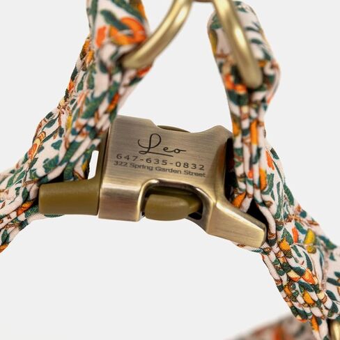 Angie and Allie Organic Cotton Personalized Step in Dog Harness,Custom Dog Halter Vests,Adjustable No Pull Canine Halter Harness for Small Medium Large Dogs in Kuwait