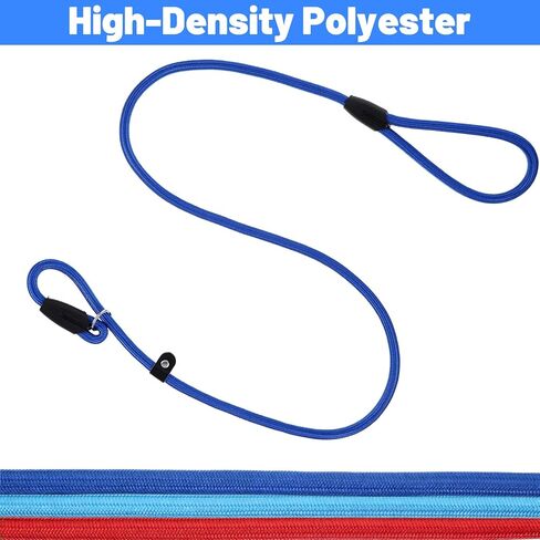 12 Pcs Premium No-Pull Dog Slip Leads 4.9ft Adjustable, Pastel Hues Easy On/Off, No Collar Needed, Vibrant for Small/Medium Dogs for Walking/Training, 6 Colors in Kuwait