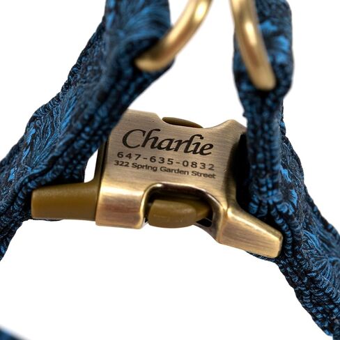 Angie and Allie Organic Cotton Personalized Step in Dog Harness,Custom Dog Halter Vests,Adjustable No Pull Canine Halter Harness for Small Medium Large Dogs in Kuwait