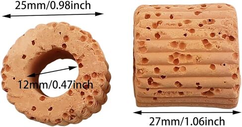10PCS Plant Securing Ring 25mm Ceramic Cultivation Ring Base Suitable for Fish Tank and Aquarium Landscaping in Kuwait