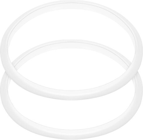 2pcs Silicone Sealing Rings for 16cm/6.3in Pot Inner Diameter - Thickened Replacement Seal Ring Gasket Accessories for Pressure Cooker Rice Cooker Stovetop Steam Pot Kitchen Use in Kuwait
