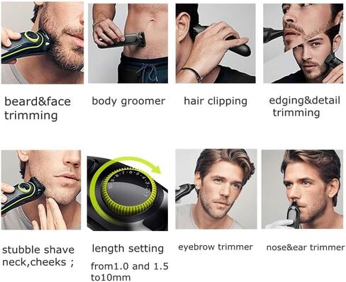 Pro Hair Clipper Men' s Grooming kit Facial Body All in one Hair Trimmer Shaver Adjustable Beard Trimmer Clipper Hair Cutting Machine in Kuwait