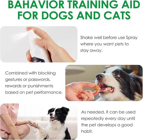 No Chew Bitter Apple Spray for Dogs & Cats, Natural Alcohol-Free Anti-Chew Spray to Stop Chewing, Licking & Biting, Furniture & Wound Safe Pet Behavior Training Spray, 5.92 fl oz in Kuwait
