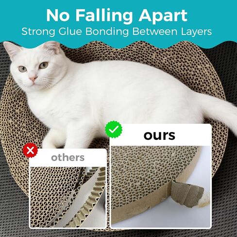 2Pcs Round Cat Scratcher Refill, 10 Inch Diameter Cardboard Cat Scratching Board Circle Replacement Pads for Indoor Cat Toy in Kuwait
