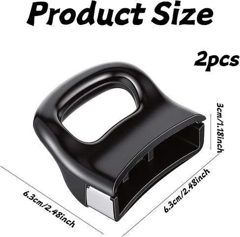 2Pcs Pot Short Side Handle Replacement, Pots Handle Sauce Pot Handles Side Cookware Pot Replacement Handles, Removable Cook Ware Pans Handles with Screw for Pressure Pan Black Type Cooker Steamer in Kuwait