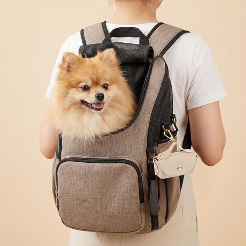 2PCS Leather Dog Poop Bag Dispenser Portable and Reusable Doggie Poop Bags Holder Waterproof Anti-Slip Clip Pet Waste Bag Holders for Walking Any Leash, Opening for Easy Dispensing in Kuwait