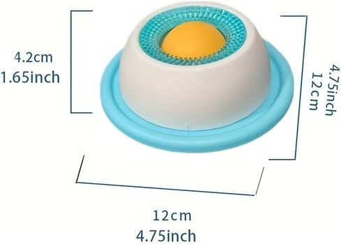 1 Pack Fun Licking Slow Feeder Bowl for Pets, Slow-Eating Bowl for Wet Treats & Yogurt, Blue in Kuwait