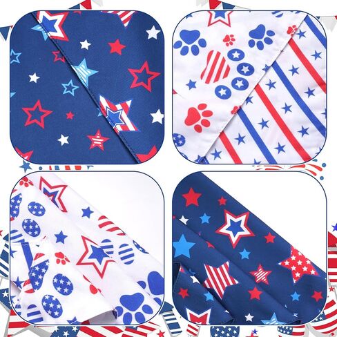 Yookat Dog Bandanas 2PCS وشاح مثلث قابل للعكس قابل للتعديل مناسب للكلاب والقطط الكبيرة والمتوسطة والصغيرة in Kuwait