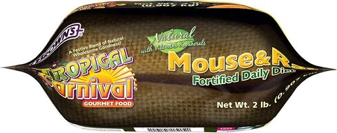 F.M. Brown's Tropical Carnival, Natural Pet Mouse and Rat Food, Vitamin-Nutrient Fortified Daily Diet, Soy-Free High Protein Blend with Shrimp, NO Artificial Colors or Flavors, 2 lb in Kuwait