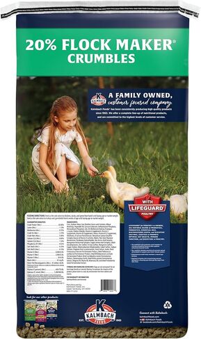 Kalmbach Feeds 20% Flock Maker Crumbles for Mixed Flocks of Poultry, 50 lb in Kuwait