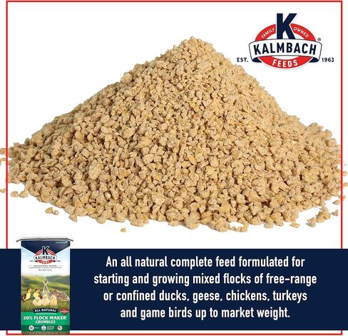 Kalmbach Feeds 20% Flock Maker Crumbles for Mixed Flocks of Poultry, 50 lb in Kuwait