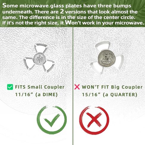 12.75" Microwave Plate Replacement for 441X335A10 Daewoo Microwave Plate, Sharp 9KC441X335A10 and GE Microwave Glass Plate WB49X10079 WB39X0082 5304522813 12 3/4 inch Frigidaire Glass Plate in Kuwait