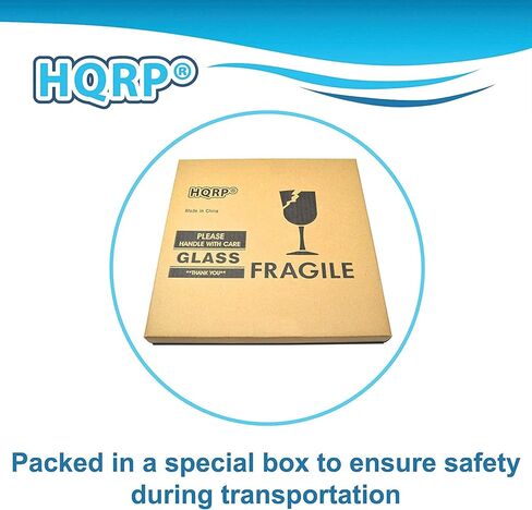 HQRP 12-3/8 inch Glass Turntable Tray Compatible with Frigidaire 5304463314 FFCM1134LS FMCB115GC FMCB115GM Microwave Oven Cooking Plate 315mm in Kuwait
