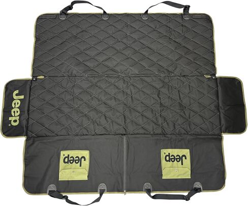 Jeep Vehicle Seat Protector for Dogs and Pets (Charcoal Black) Adjustable Seat Cover - Durable Protection Waterproof Design (58 x 23 x 18.5 inch) in Kuwait