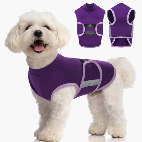 MIGOHI Dog Anxiety Relief Coat,Comfort Anxiety Vest for Dogs,Adjustable Anxiety Calming Wrap for Fireworks,Thunderstorms,Travel, Separation, Dog Anxiety Jacket for Small Dogs,S,NavyBlue in Saudi Arabia