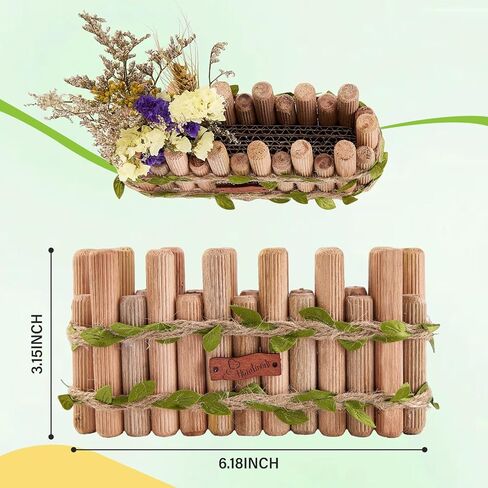 Natural Wood Hamster Spray Holder, Hamster Flower Forage Holder, Small Animal Herbs Spray Foraging Stander Decor, Hamsters Cage Habitat Decor Accessories for Guinea Pig, Gerbils in Kuwait