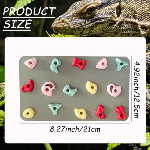 3D Reptile Climbing Wall, Natural Textured Habitat Decor for Bearded Dragons, Leopard Geckos, Lizards, Snakes, Frogs & Amphibians – Terrarium & Paludarium Tank Accessories in Kuwait
