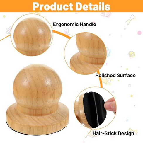 Wooden Dog Nail File, Dog Scratch Board for Nails with 6 Pcs Replaceable Sandpaper, Silent Grooming Tool for Puppies and Dogs, Gentle Filing Without Noise (Boxed) in Kuwait