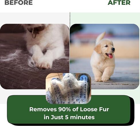 قفازات العناية بالحيوانات الأليفة من ElitePaws للكلاب والقطط - زوج من اليسار واليمين، قفاز من السيليكون مع شبكة خلفية قابلة للتنفس، لجميع السلالات، للاستحمام والاستخدام الجاف in Kuwait