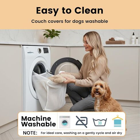 Dog Bed for Couch, Calming Dog Couch Bed for Small Medium Dogs, Fluffy Faux Fur Fuzzy Washable Pet Sofa Covers Protector Mat Pad for Pets Cats Puppy in Saudi Arabia