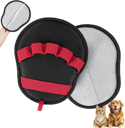1 Pack Pet Hair Removal Glove with upgraded electrostatic tech for couches, carpets & clothes. Magic Brush for gentle pet massage and deshedding. Pet Hair Glove, reusable and washable for home clean in Kuwait