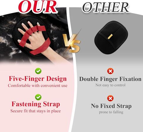 1 Pack Pet Hair Removal Glove with upgraded electrostatic tech for couches, carpets & clothes. Magic Brush for gentle pet massage and deshedding. Pet Hair Glove, reusable and washable for home clean in Kuwait