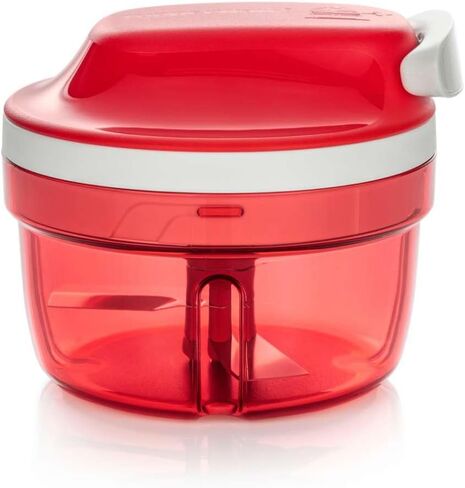 Tupperware Power Chopper Mini - Manual Food Processor - 300ml Capacity - No Electricity Needed - Ideal for Chopping Herbs, Nuts, Garlic, Vegetables - Food Preparation Accessory & Kitchen Gadget in Kuwait