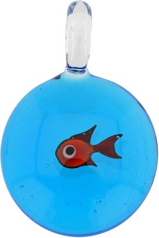 Glass Of Venice Murano Glass Aquarium with Fish Pendant in Kuwait