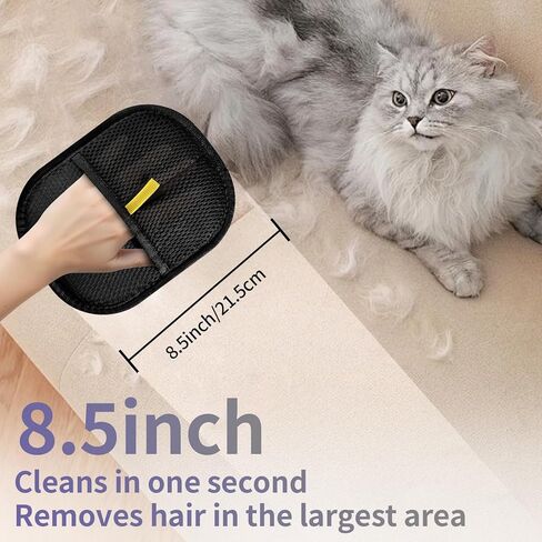 Hair Remover Glove,2026 Updated Cat and Dog Hair Removal Tool.Reusable Electrostatic Hair Removal Gloves.Suitable for Sofas,Bed Sheets,Clothing,Car Seats. (2) in Kuwait