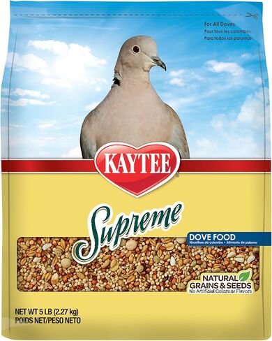 Kaytee Supreme Dove Food, Natural Seed & Grain Blend with Added Vitamins & Minerals, Protein to Support Daily Nutrition, No Artificial Colors or Flavors, 20 Pounds in Kuwait