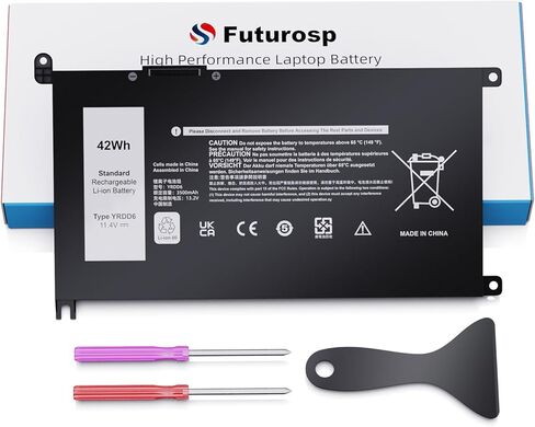 F62G0 Battery 11.4V 38Wh 39DY5 F62GO Laptop Replacement for Dell Inspiron 13 7000 7373 7370 7386 2-in-1 7380 5370 P83G P83G001 P91G P91G001 P87G P83G002 P87G001 Vostro 5370 0RPJC3 039DY5 RPJC3 0F62G0 in Saudi Arabia