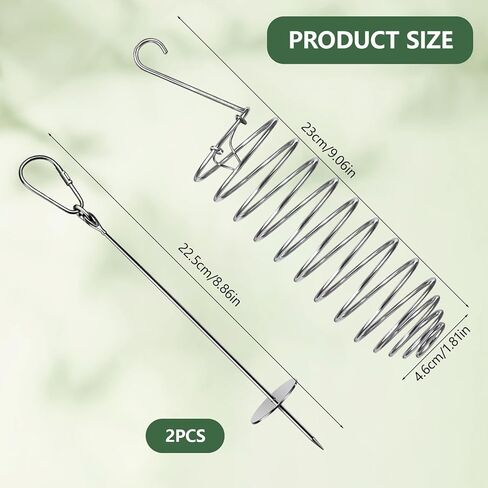3-Piece 9inch Feeding Set with Stainless Steel Forks, Cuttlebone Compatible Design, Millet Holder for Bird Cage,Easy to Hang Feeder for Small Birds, Durable Stainless Steel Construction in Kuwait