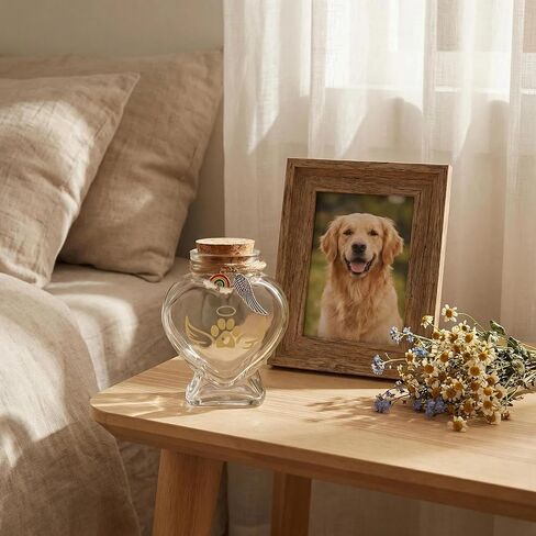 Pet Memorial Hair Keepsake, Dog Memorial Gifts for Loss of Dog or Cat, Memorial Bottle for Pet Fur, Dog Hair Keepsake, Cat Fur Memory Remembrance in Kuwait